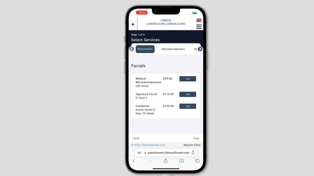 Online Booking Mobile - New Layout